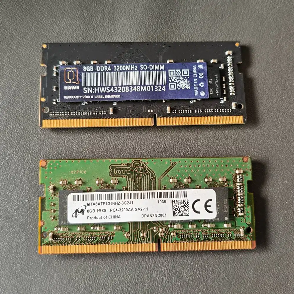 Ram Laptop / SO-DIMM DDR4 3200MHz 8GB | 2 Keping Second