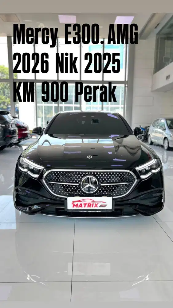 Mercy E300 Amg 2026 Nik25 Black on Black Siap pakai