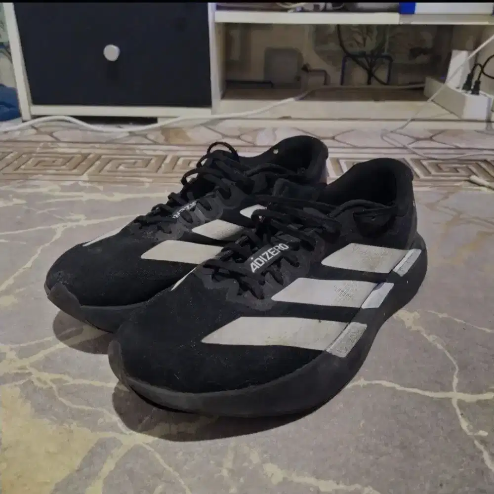 SEPATU ADIDAS ADIZERO EVO SL - BLACK WHITE 41