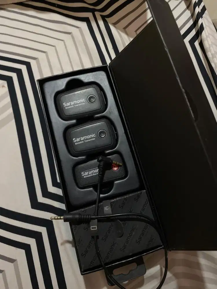 Mic Wireless Saramonic Blink500 Original 2 Transmitter Siap Pakai