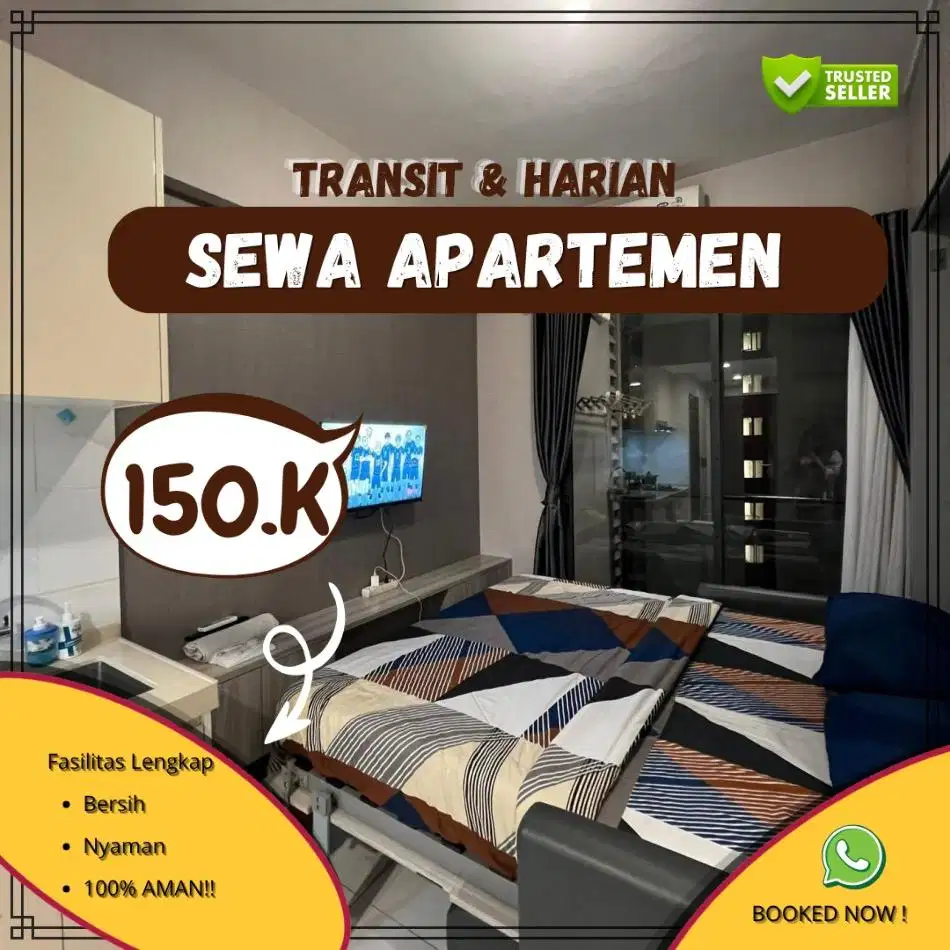 Sewa Apartemen Treepark City Harian/Transit Tangerang Termurah