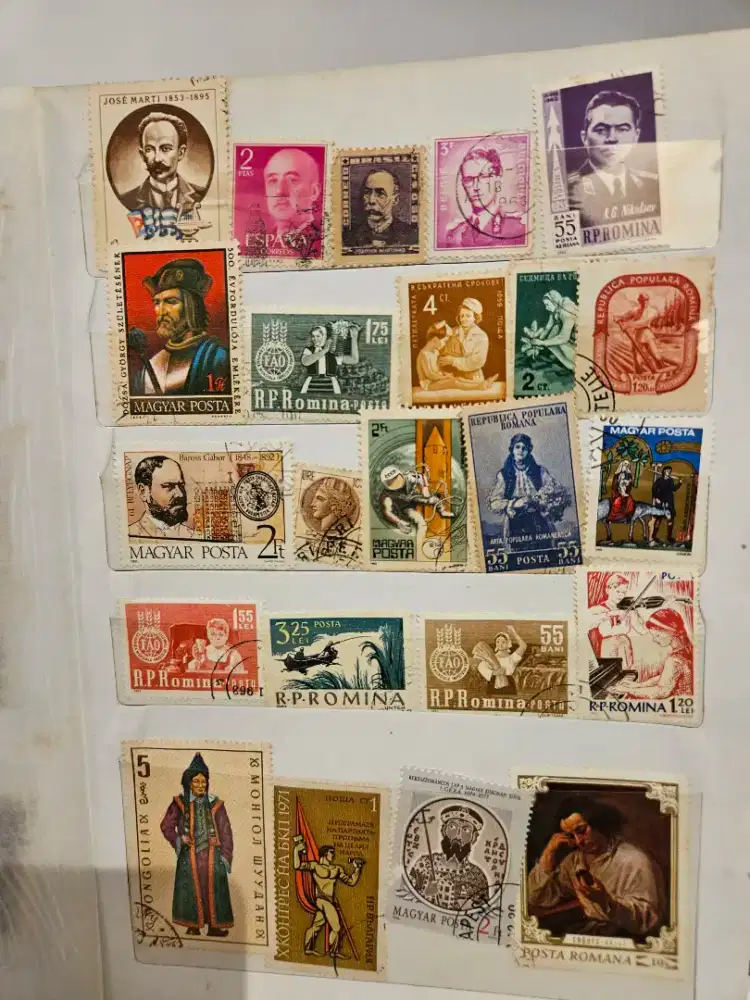 Koleksi prangko perangko vintage lawas
