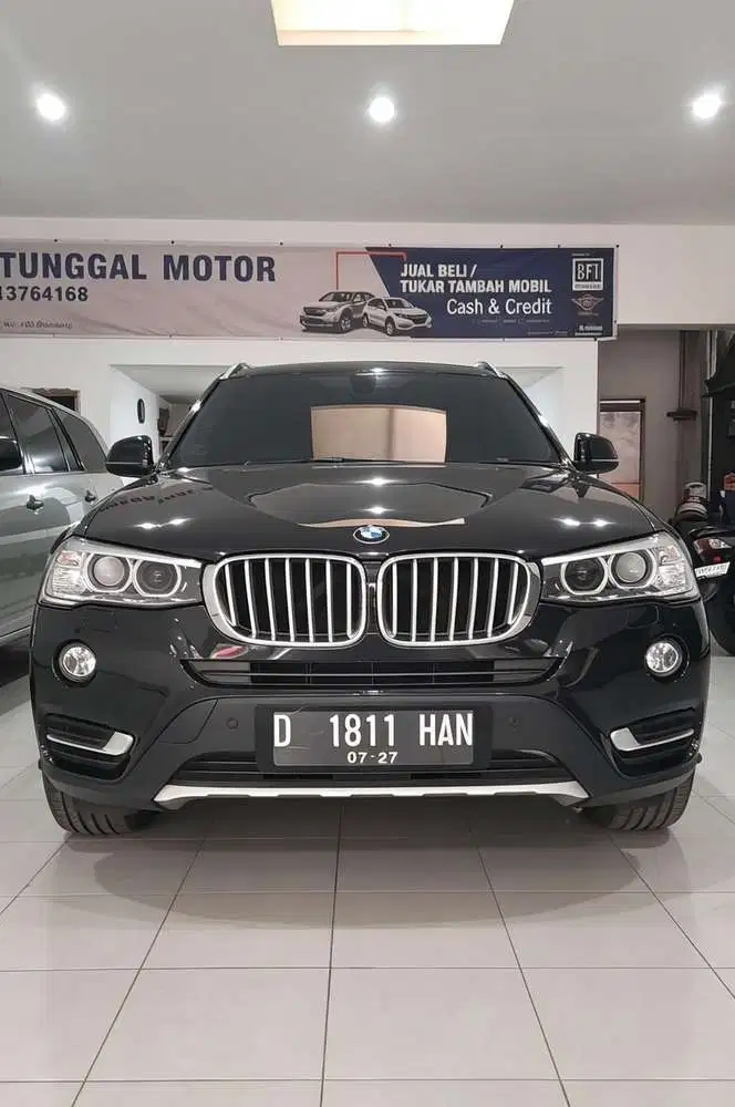 BMW X3 XDrive 20i Xline 2017 | 2018 Hitam (Cash Kredit Tuker Tambah)