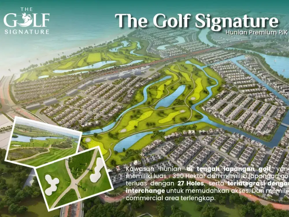 Kavling Residensial Golf Island Signature PIK 15x30 450m View Laut & Golf