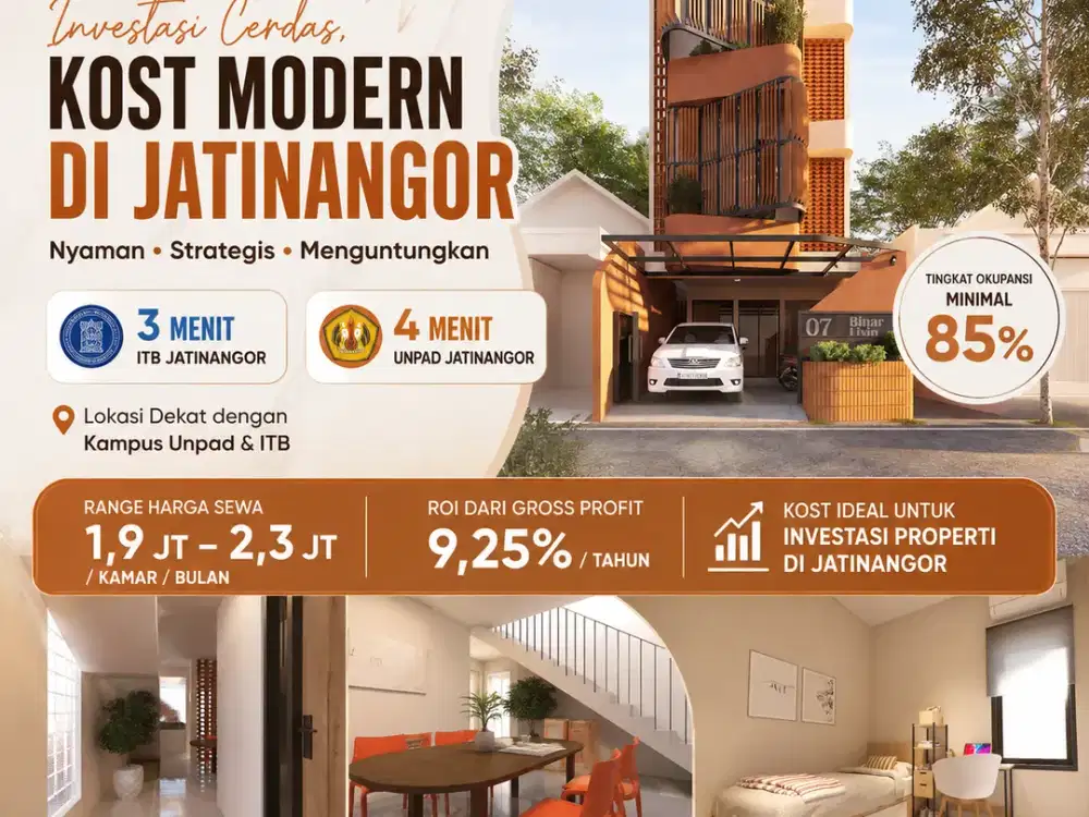Kost Premium Jatinangor, Hanya 1 Unit Tersisa 3 Menit Unpad