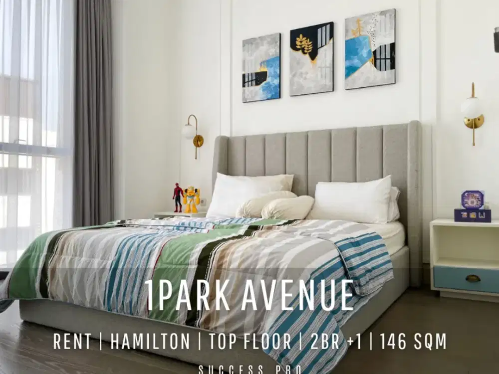 For Rent! 1Park Avenue Hamilton Tower 2BR +1 Top Floor with Best View (Mountains)