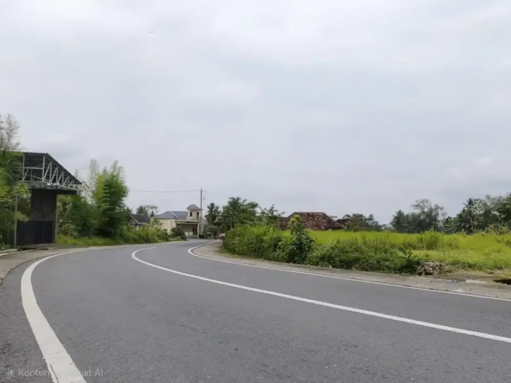 Tanah Terbaik Yogyakarta, Hanya 5 Menit Kampus UII, Tepi Jalan raya