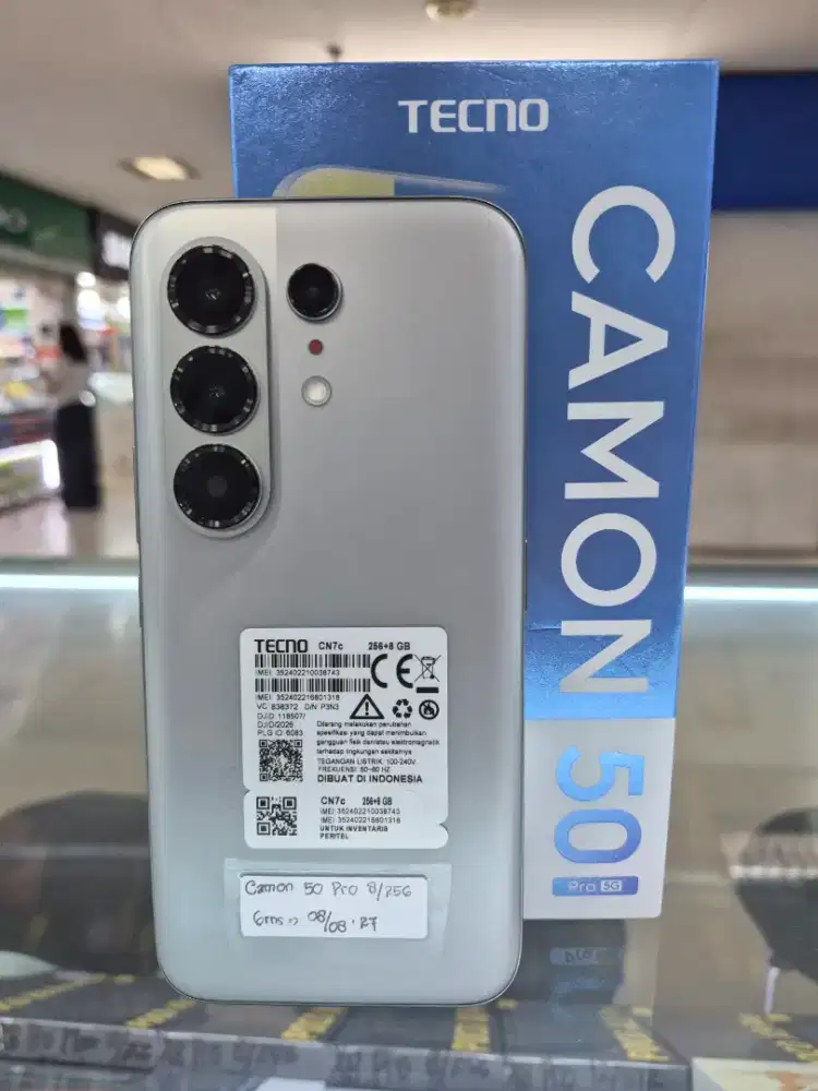 Tecno Camon 50 pro 5g ram 8/256gb garansi panjang cmn pakai 5 hari