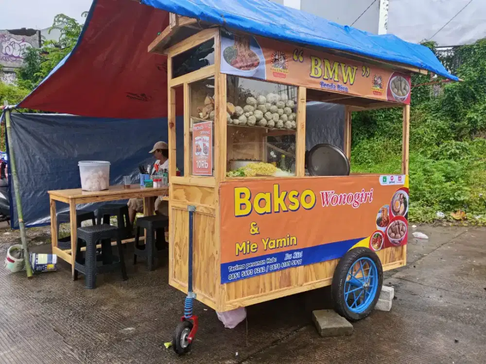 Jual grobak kayu jati landak