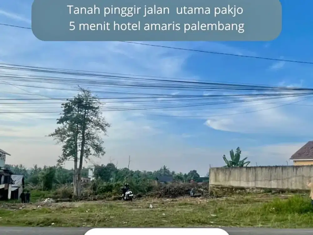 Jual tanah tengah kota palembang jl irigasi pakjo