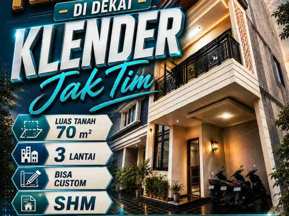 Jual Rumah 5 Kamar di Cipinang Jakarta Timur, SHM, Strategis, 3 Lantai
