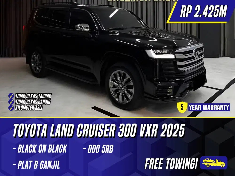 Toyota Land Cruiser 300 VXR 2025 Black Hitam LC LC300 300VXR VX R