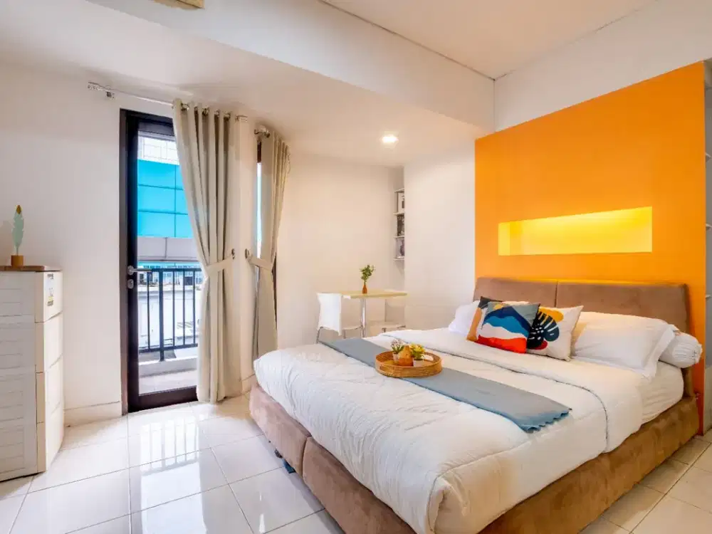 Lokasi Dekat dengan Perkantoran! Apartemen Studio Tamansari Sudirman, Full Furnished, Sewa Murah, Lokasi Strategis Jakarta - SCBD, WTC , Benhil