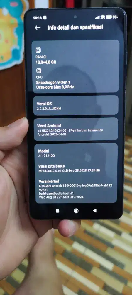 HP POCO F4 GT RAM 12