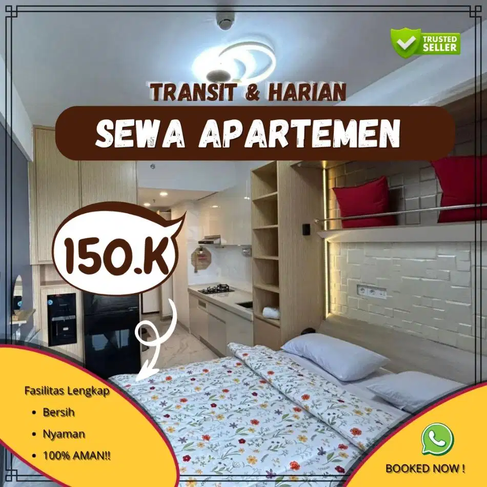 Sewa Apartemen Bekasi Grand Kamala Lagoon Harian/Transit Termurah