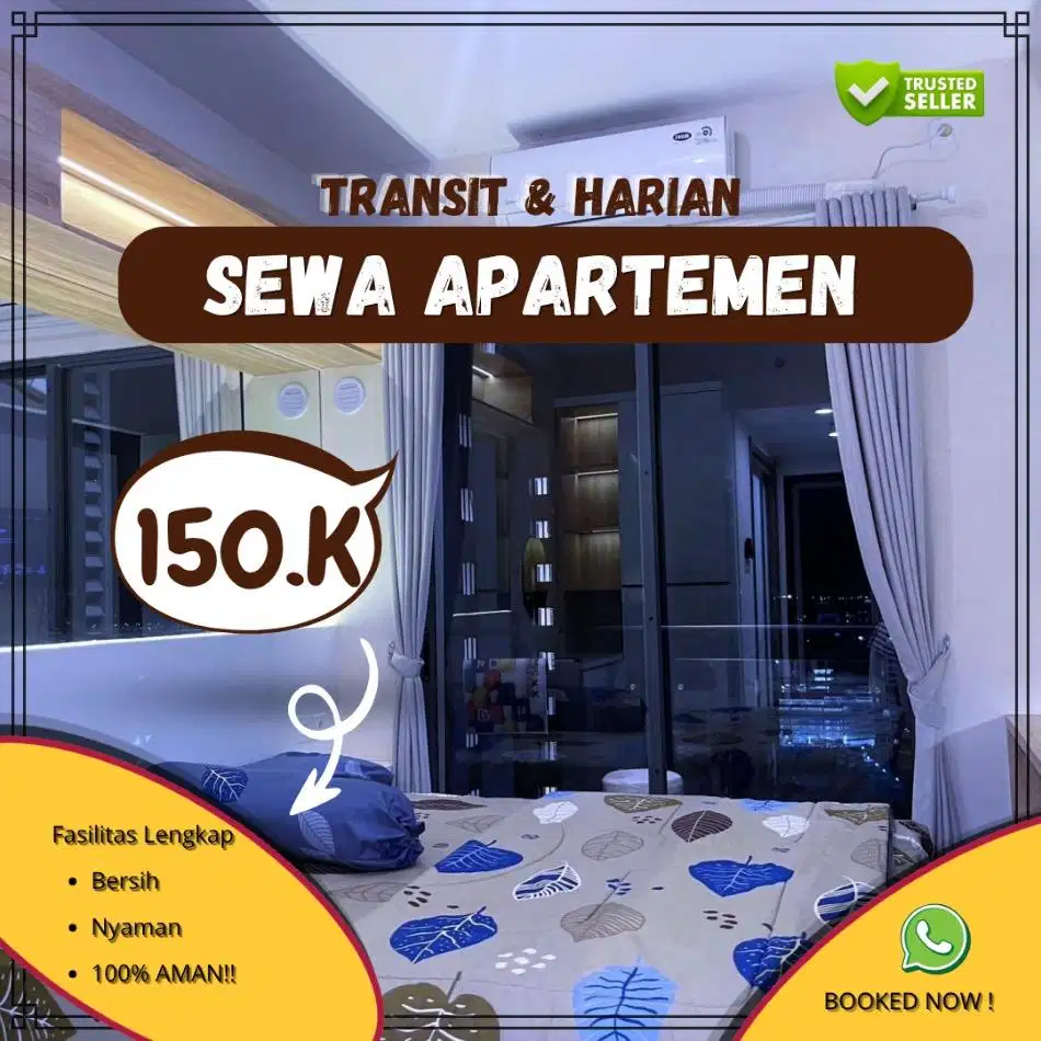 Sewa Apartemen Patrland Urbano Bekasi Utara Harian/Transit Termurah