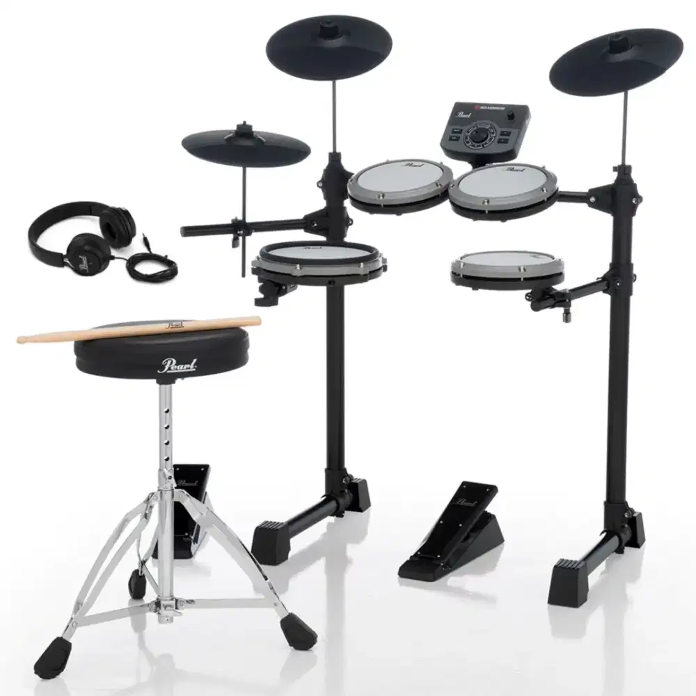 Drum Elektrik PEARL + Headphone + Kursi