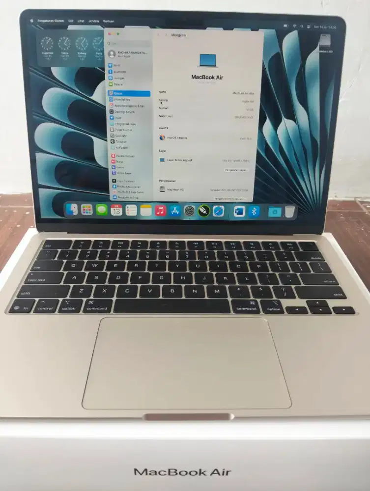 MACBOOK M4 PEMAKAIAN BARU 4 BULAN COCOK UNTUK NGETIK, DESAIN GRAFIS,