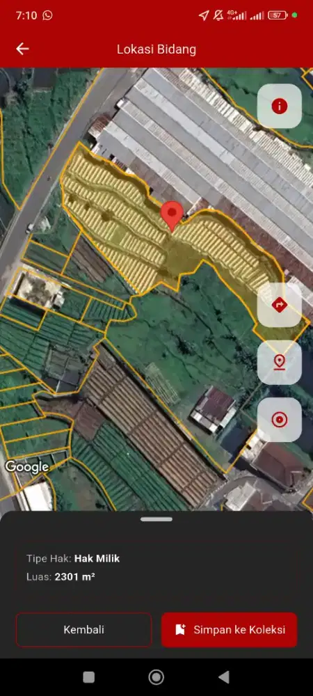 Dijual tanah di jalan lingkar selatan kertek