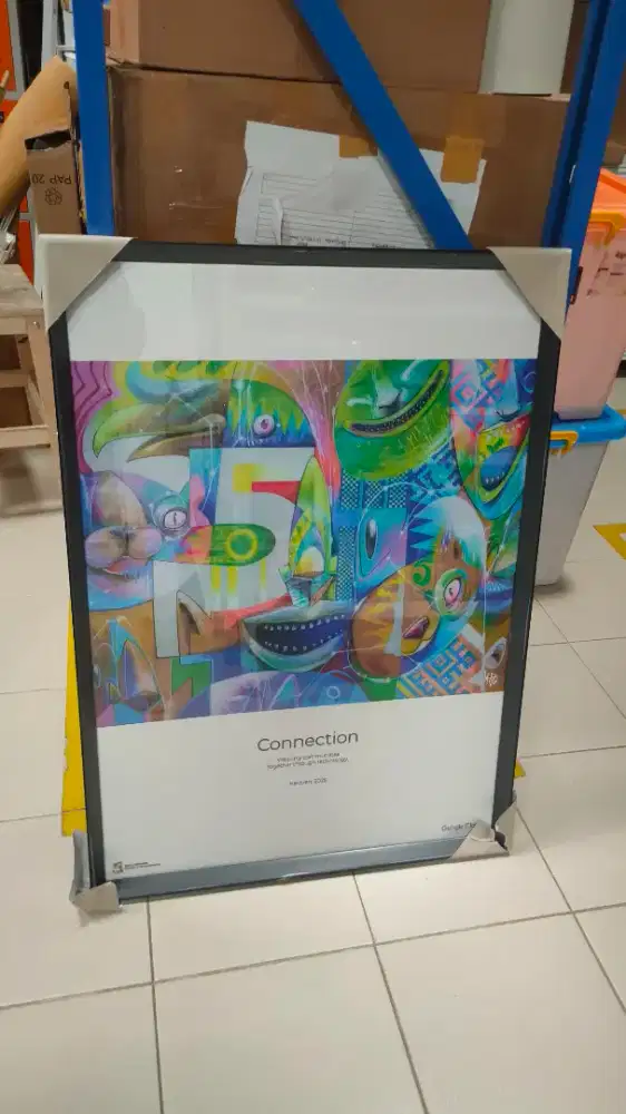 lukisan  panjang 100 cm x 50 cm