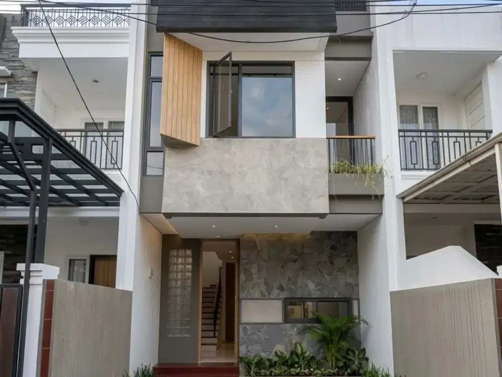 DIJUAL RUMAH BARU 3 LANTAI PONDOK BAMBU JAKARTA TIMUR