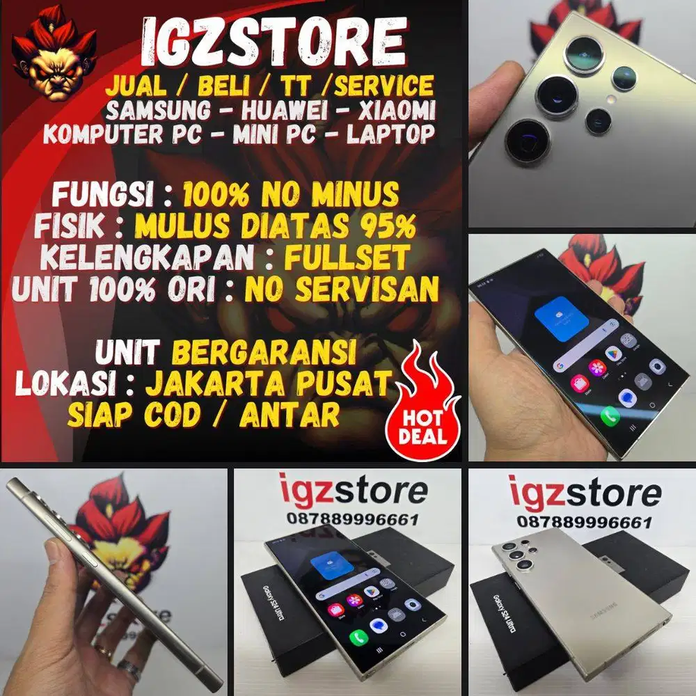 SIAP COD : Samsung S24 Ultra Titanium Grey 12/256/512 NORMAL NOMINUS
