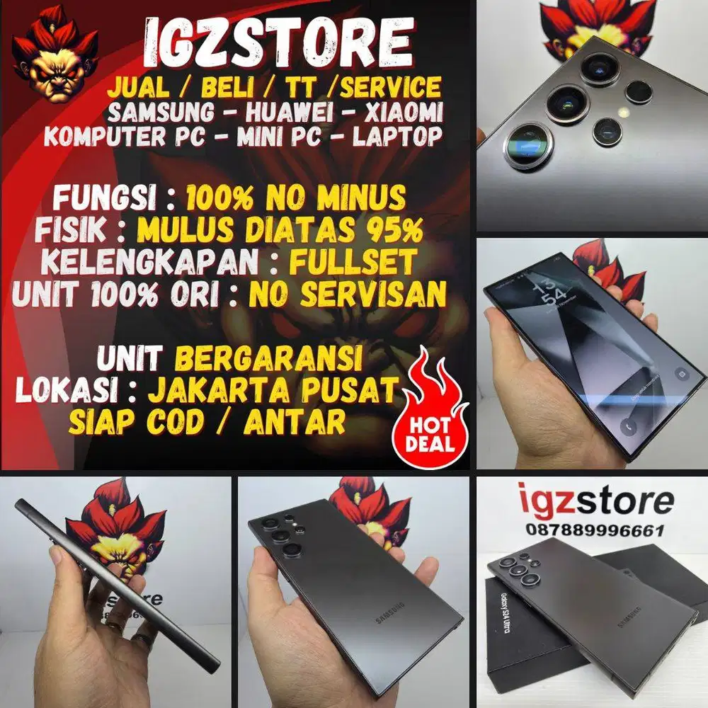 SIAP COD : Samsung S24 Ultra Titanium Black  12/256/512 NORMAL NOMINUS