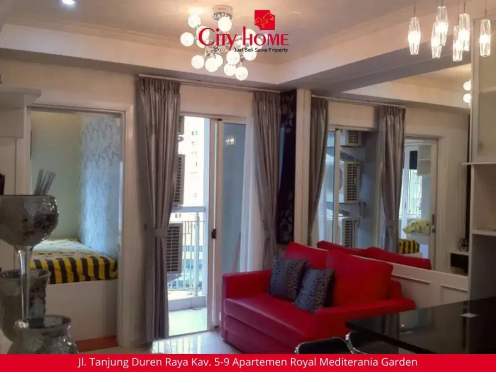 DIJUAL - 2+1 BR Royal Mediterania Garden Apt at Podomoro City