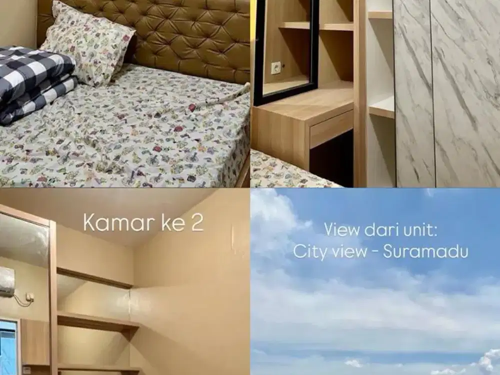 Apartemen Puncak Dharmahusada Full Furnish custom interior , bagus City View