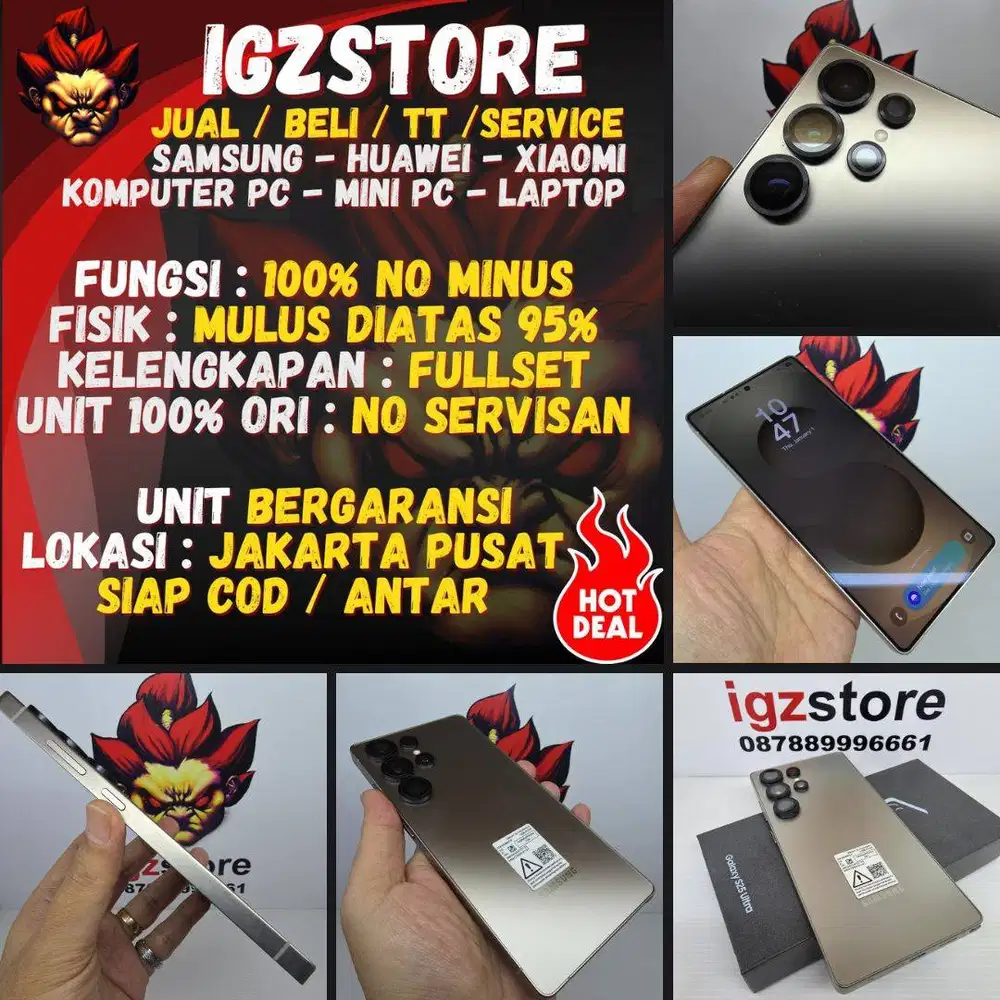 SIAP COD : Samsung S25 Ultra Titanium Grey 12/256/512 NORMAL NOMINUS