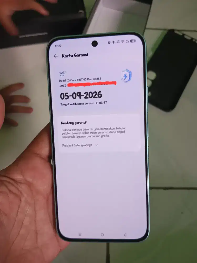 Infinix Hot 60 pro ram 8/256 fullset garansi ON