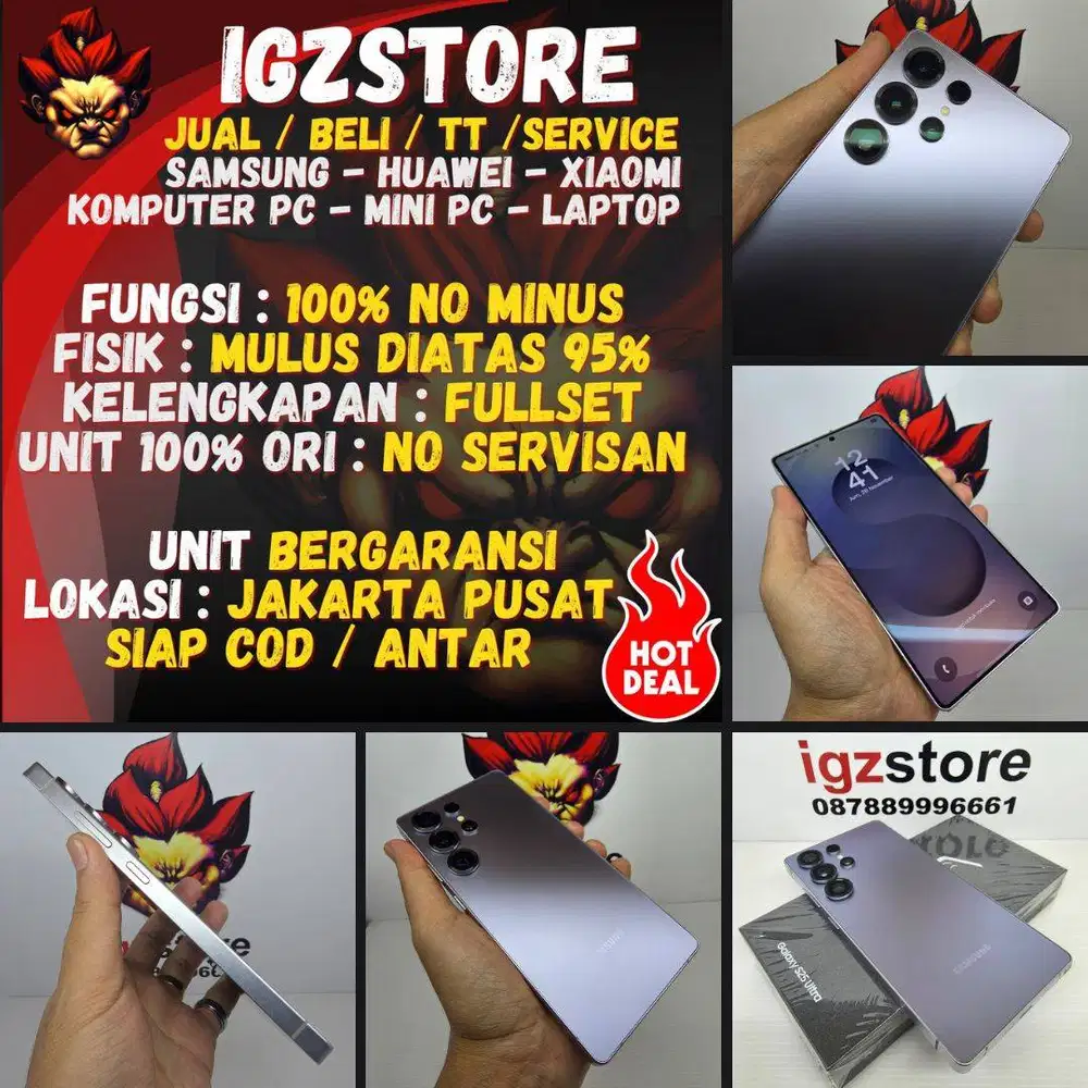 SIAP COD : Samsung S25 Ultra Silver Blue 12/256/512 NORMAL NOMINUS