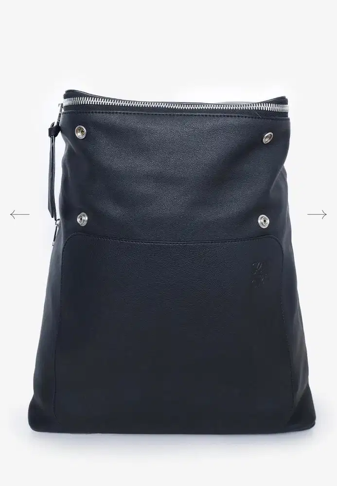 LOEWE BLACK LEATHER GOYA BACKPACK