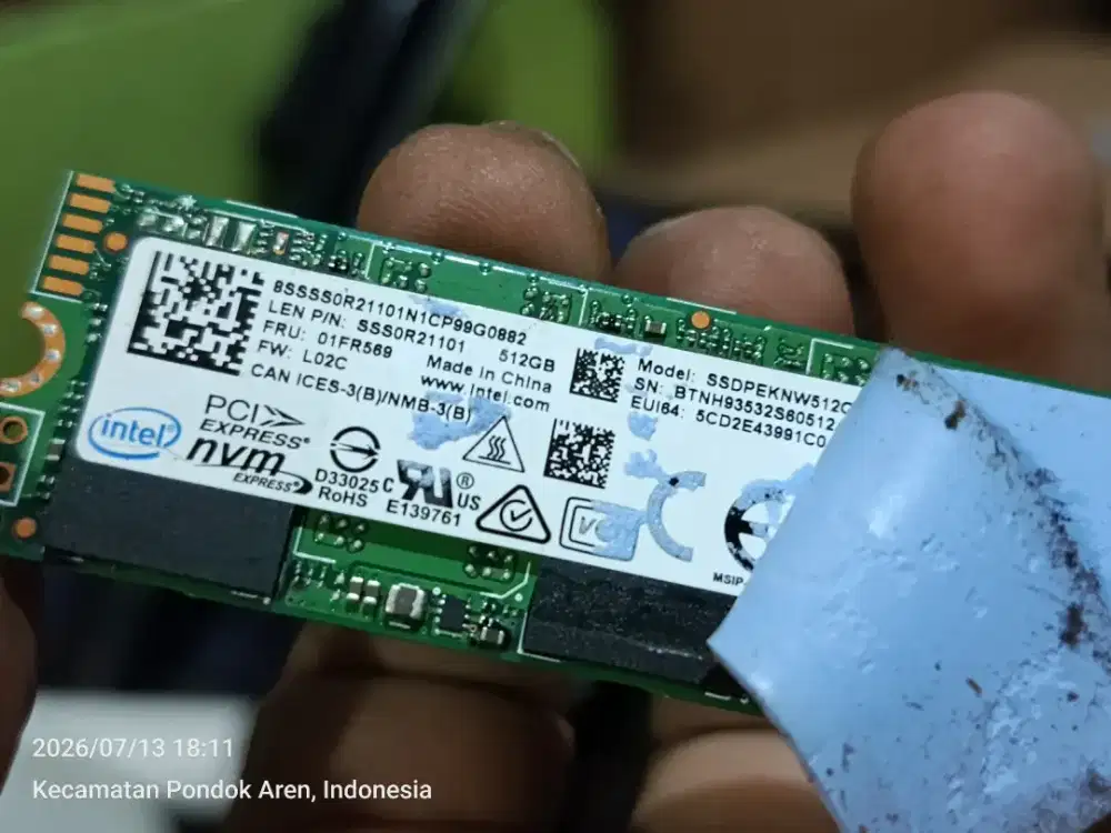 SSD cabutan laptop 512GB
