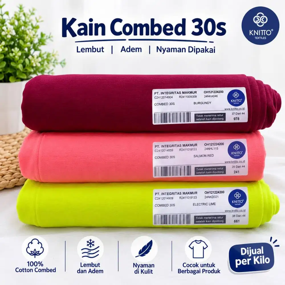 Kain Combed 30S - Burgundy