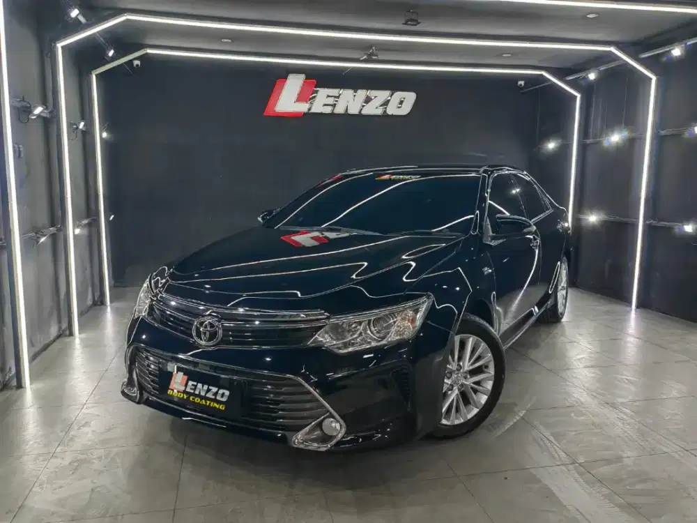 PjkSept27 km88rb Facelift Camry V at matic 2015 Hitam Lenzo mobil