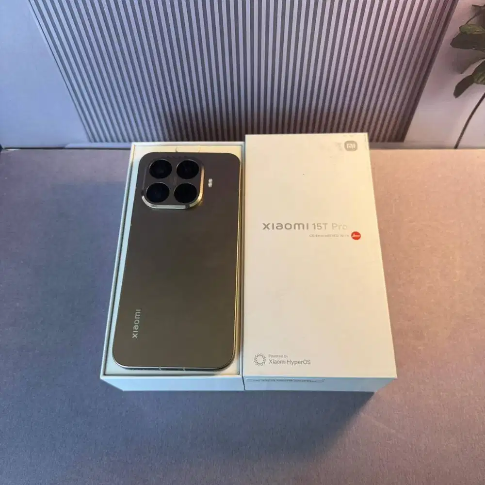 Xiaomi 15T Pro 12/1TB Resmi Indo Mocha Gold