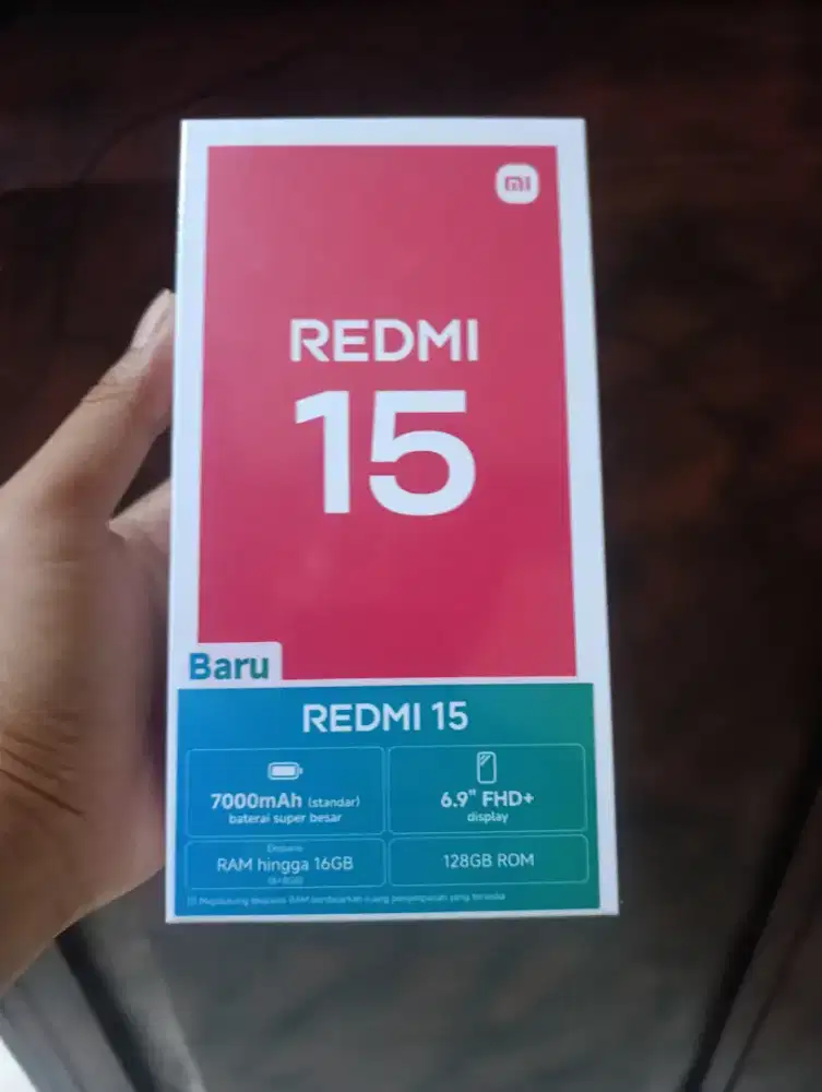 Redmi 15 ram 8 new garansi resmi