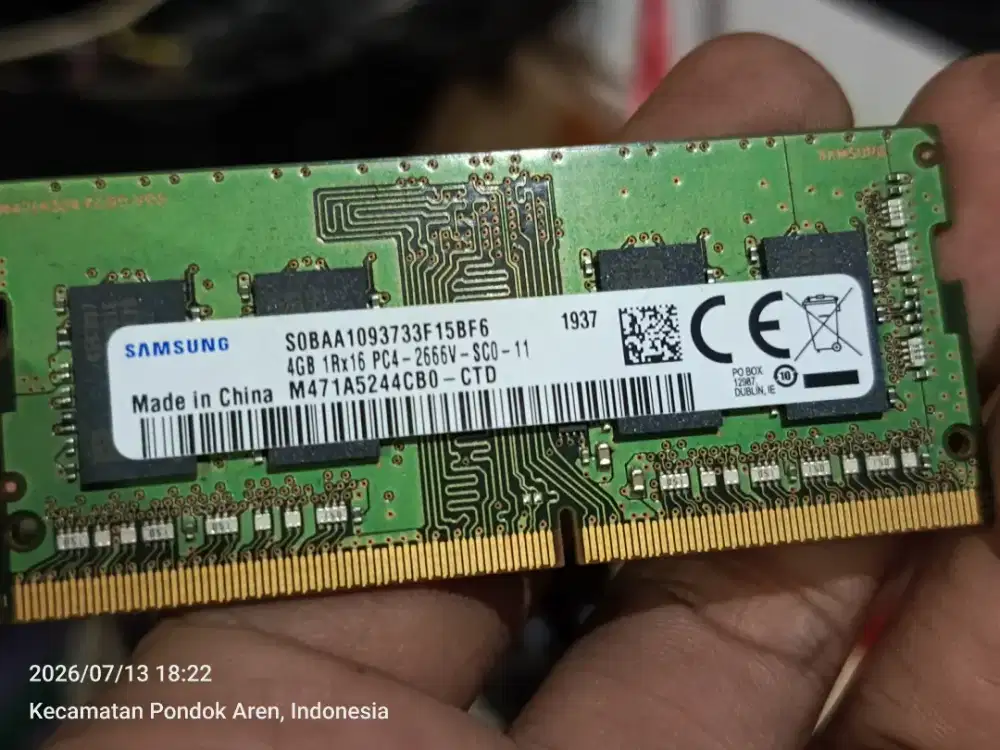 Ram 4GB samsung 1Rx16 pc4 2666v scd 11