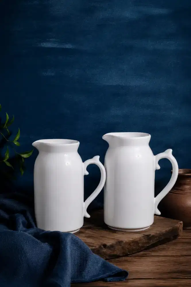 Tekko Keramik Putih 70ml | Pitcher Susu Mini | SNI | Seperti Baru