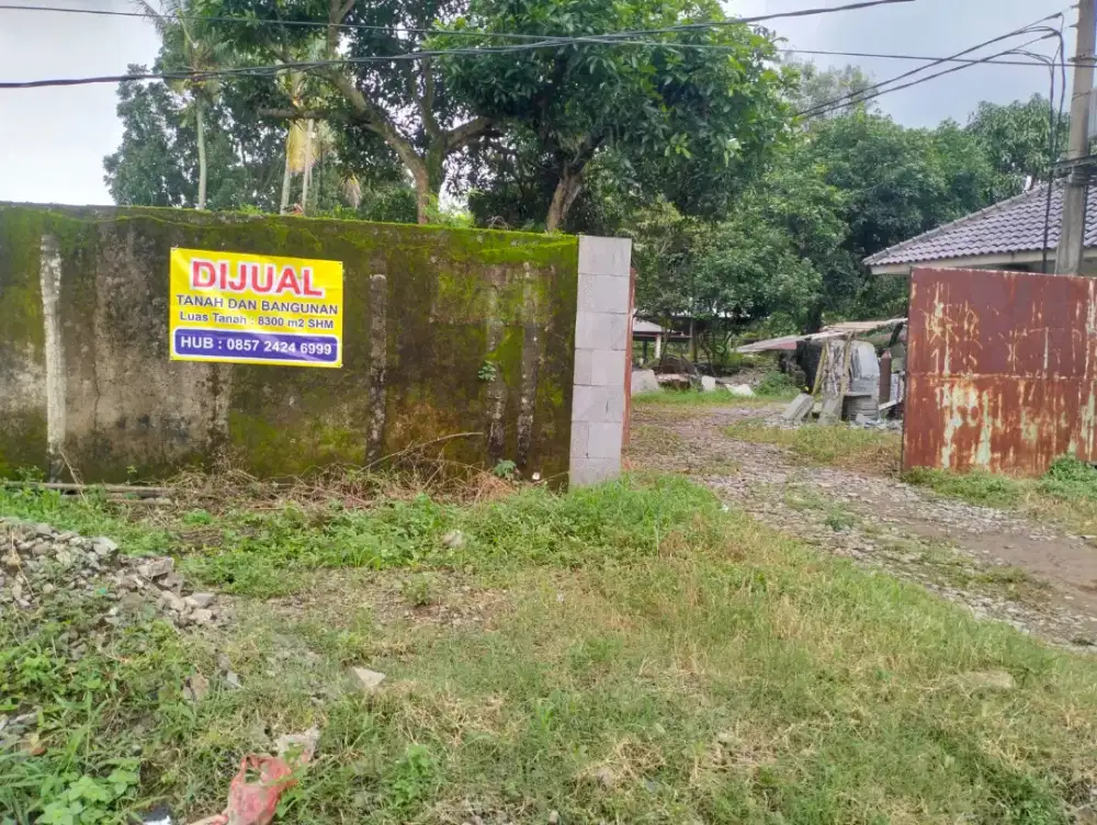 Dijual tanah dengan luas 8300M²,SHM