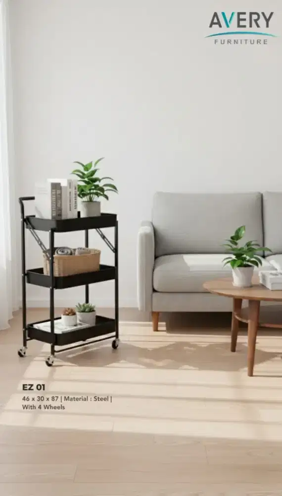 Rak Troli Multifungsi 3 Susun Avery EZ 01