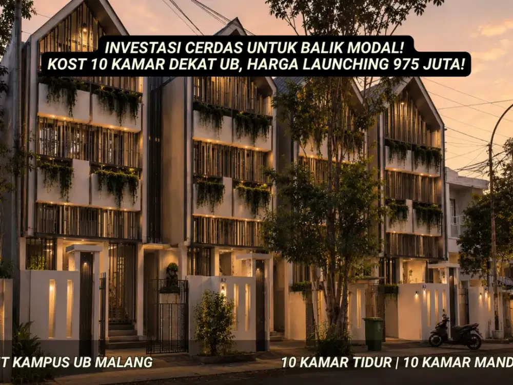 5 Menit ke Kampus Universitas Brawijaya | Kost 10 Kamar Mandi Dalam | Cashback Rp100 Juta!