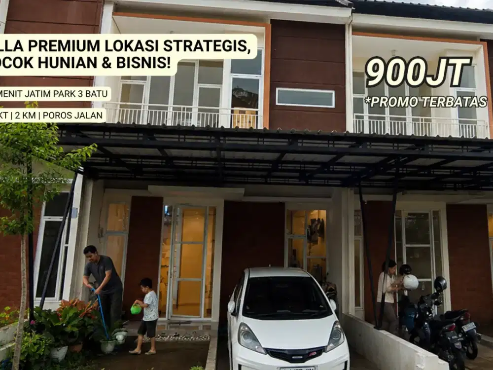 Villa Mewah Area Strategis 5 Menit Jatim Park 3 Kota Batu