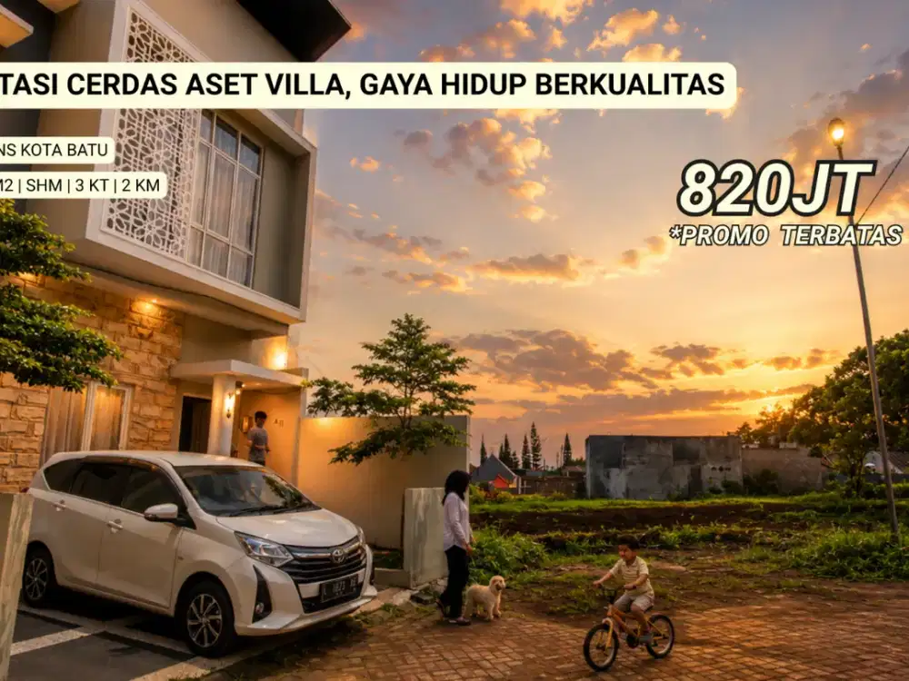 Villa Modern Kota Batu 800 Jutaan – Cocok untuk Liburan & Passive Income