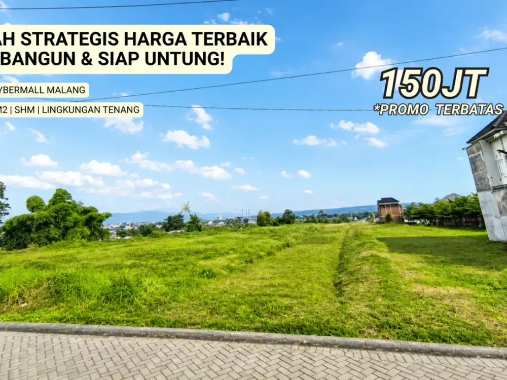 Tanah SHM 100 Jutaan Area Sukun Bandulan, Cocok Hunian & Investasi
