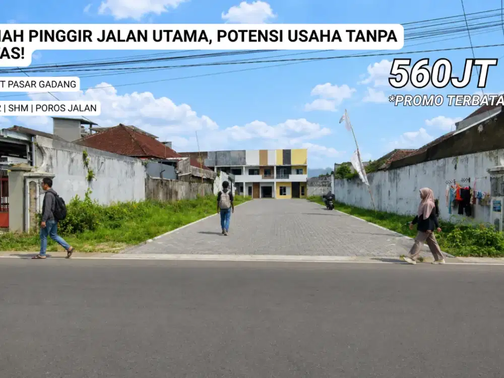 Tanah SHM Split Murah Bumiayu, Akses Mudah ke Pasar Gadang