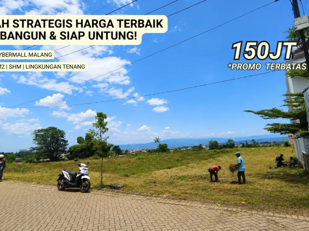 Kesempatan Emas! Tanah Strategis Area Bandulan Sukun Harga 100 Jutaan