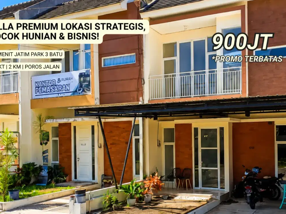 Villa Investasi 900 Jutaan Dekat Jatim Park 3, Kota Batu
