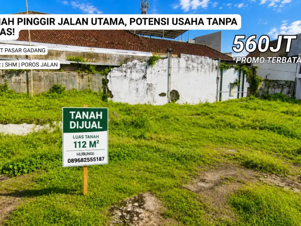 Investasi Tanah 5 Jutaan di Bumiayu, Akses Mudah Dekat Pasar Gadang